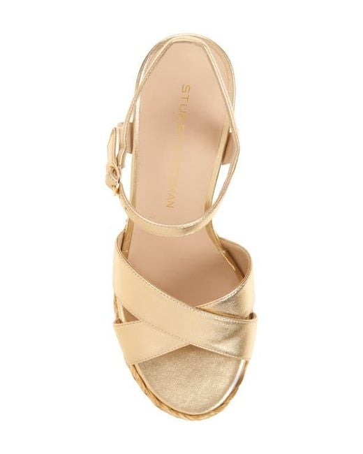 Stuart Weitzman Natural Dayna Platform Sandal