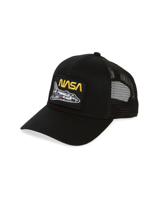 American Needle Black Valin Nasa Trucker Hat for men