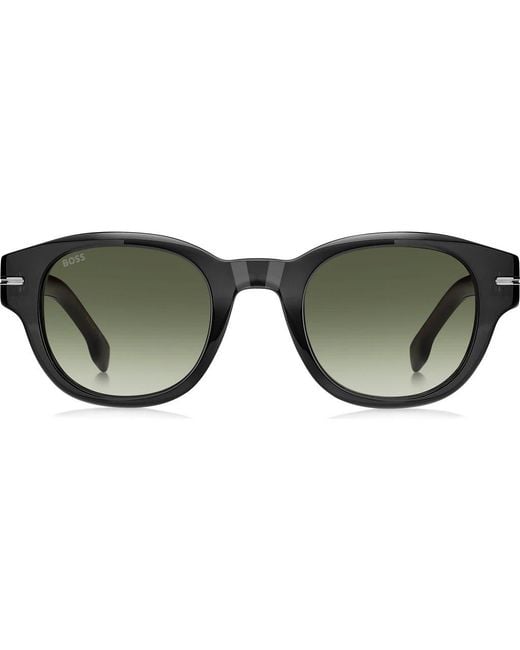 Boss Green 48Mm Gradient Small Rectangular Sunglasses for men