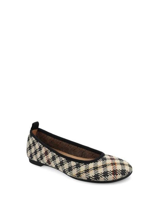 Journee Collection Black Aria Knit Flat