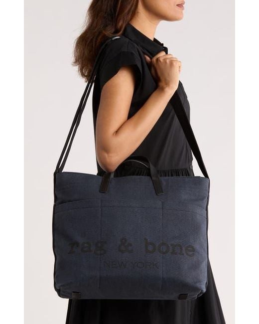 Rag & Bone Black Clinton Tote