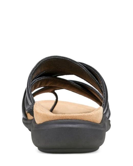 Easy Spirit Sandali Stacy Donna - Comodi Sandali Piatti Con Plantare Imbottito, Nero, 37 EU