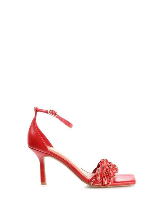 Journee Collection Red Mabella Tru Comfort Foam Heeled Sandal