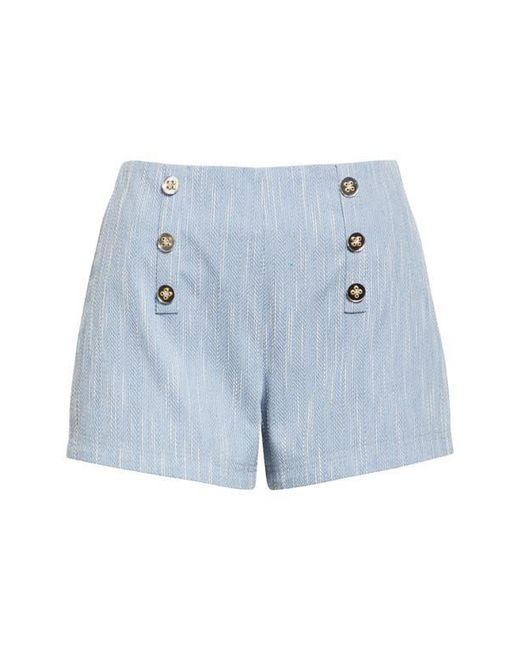 Ramy Brook Blue Samira Front Button Shorts
