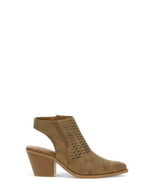 BareTraps Brown Yangley Block Heel Bootie