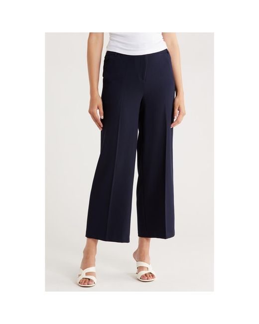 Amanda + Chelsea Blue Wide Leg Crop Pants