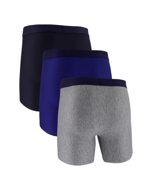 Under Armour Blue Performance Tech 3-Pack Boxer Briefs for men