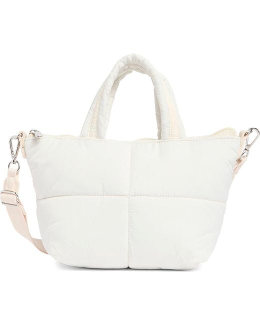 【LeSportsac】PUFFY MINI BAG トフィー LeSportsac Puffy Mini Nylon Satchel in White | Lyst
