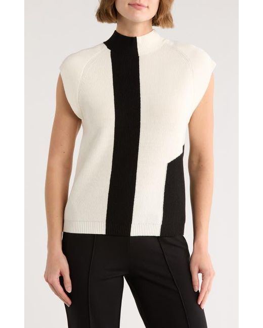 DKNY Black Colorblock Sweater