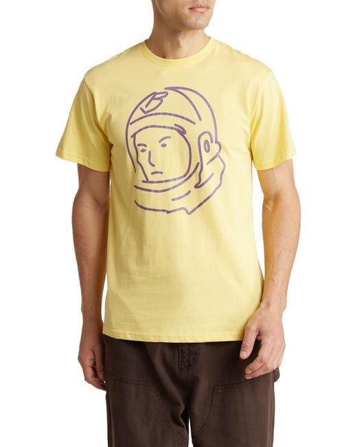 BBCICECREAM Yellow Bb Helmet Cotton Graphic Tee for men