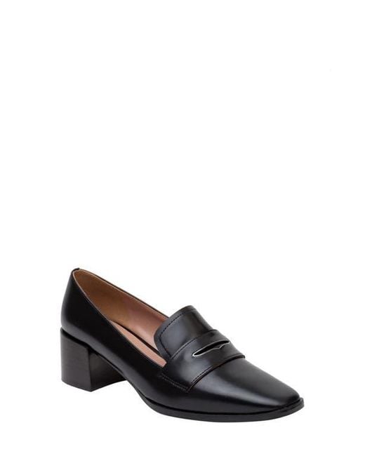 Linea Paolo Women's Black Miramar Penny Loafer Pump