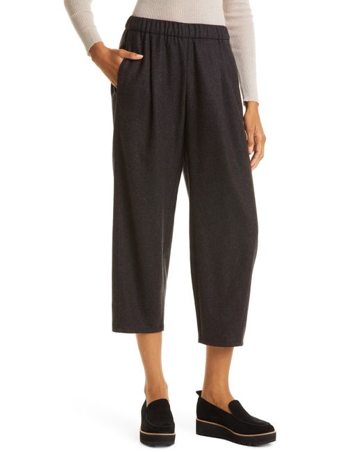 eileen fisher wool lantern pants