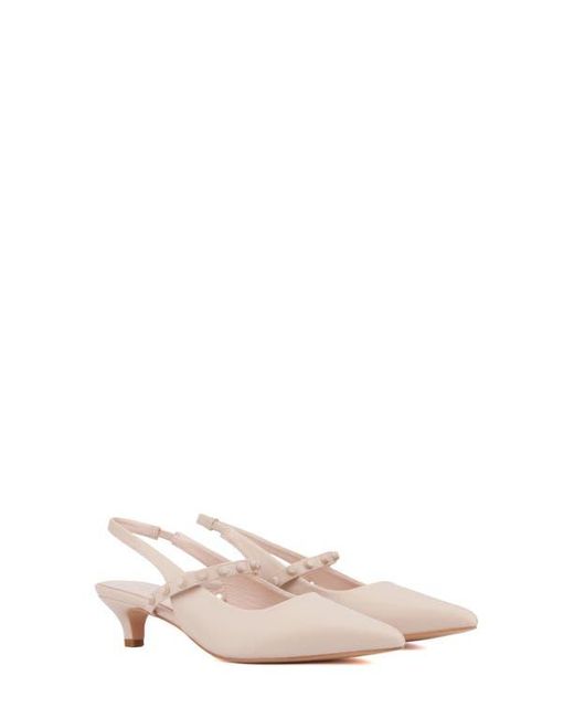 TORGEIS Pink Tamara Slingback Kitten Heel Pump