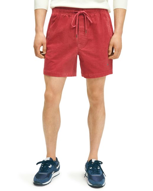 Brooks Brothers Red Stretch Corduroy Shorts for men