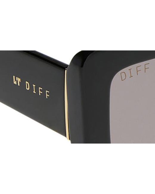 DIFF Brown Katie 52Mm Gradient Rectangle Sunglasses