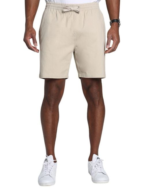 Jachs New York Natural Stretch Twill Pull-on Shorts for men