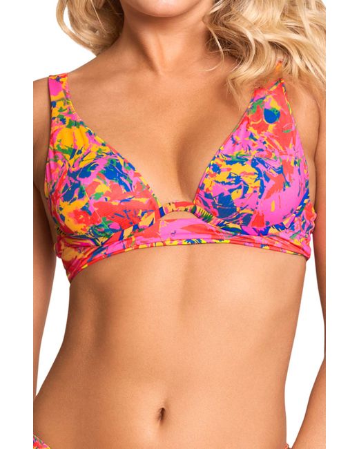 Maaji Pink Amazonas Mona Reversible Bikini Top