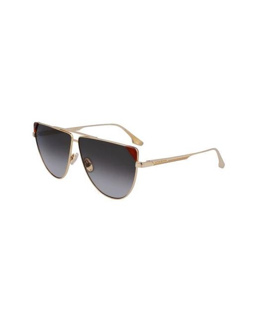 Victoria Beckham 63Mm V Line Tea Cup Aviator Sunglasses | Lyst