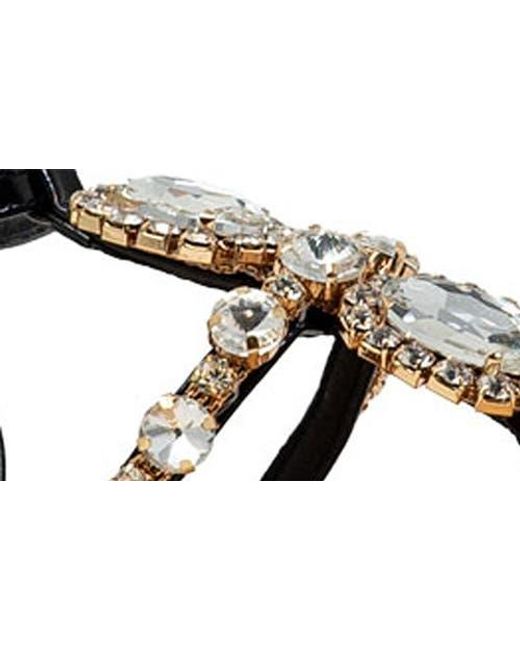In Touch Footwear Black Embellished Ankle Sandal