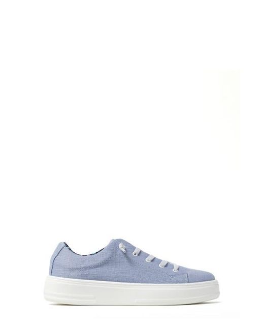 Dearfoams Blue Mabel Woven Slip-On Sneaker
