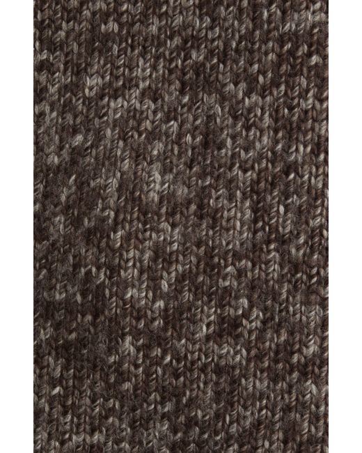 COS Brown Marled Wool Turtleneck Sweater
