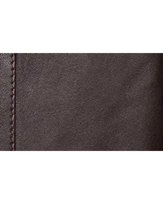 VELLAPAIS Black Lisbon Leather Jacket for men