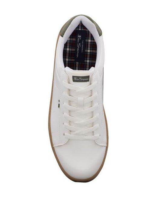 Ben Sherman White Hampton Sneaker for men