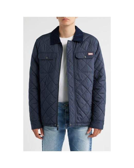 Hunter Blue Bell Quilted Barn Jacket for men