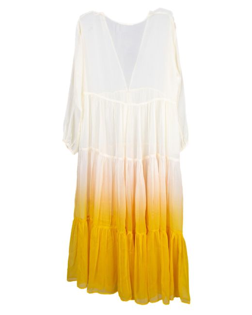 Saachi Yellow Ombré Cover-up Dress