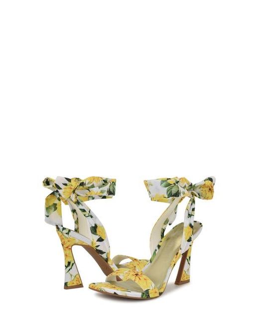 Nine West Yellow Kobs Ankle Tie Sandal