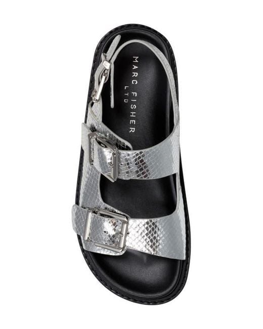 Marc Fisher Black Agenda Sandal