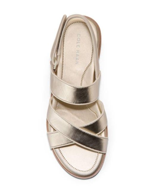 Cole Haan Mirabelle Crisscross Sandal in Natural | Lyst