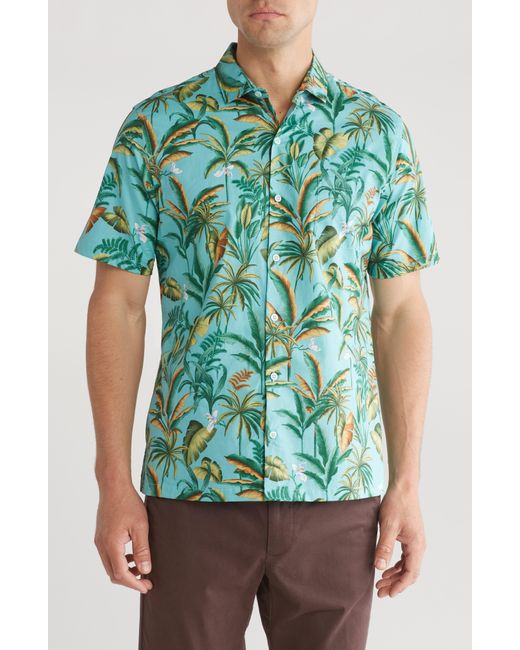 Tori Richard Green Mighty Jungle Short Sleeve Button-up Shirt for men