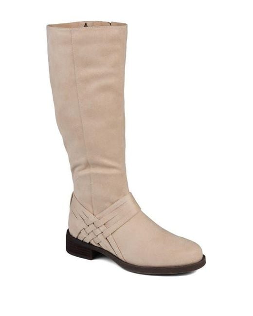 Journee Collection White Meg Boot
