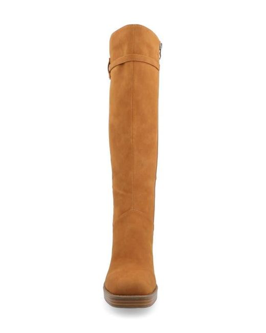 Journee Collection Brown Letice Tru Comfort Foam Knee High Boot