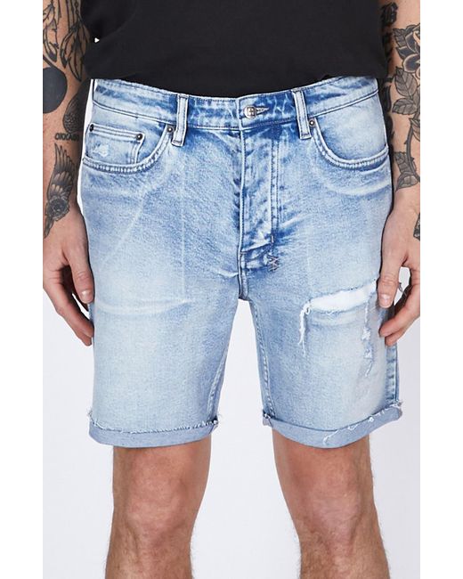 Ksubi Chopper Punk Thrash Denim Shorts 
