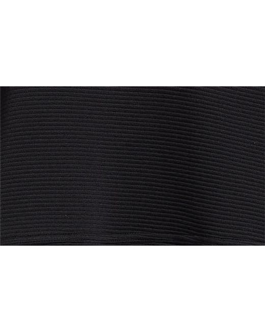 Zella Black Kickback Ottoman Half Zip Pullover
