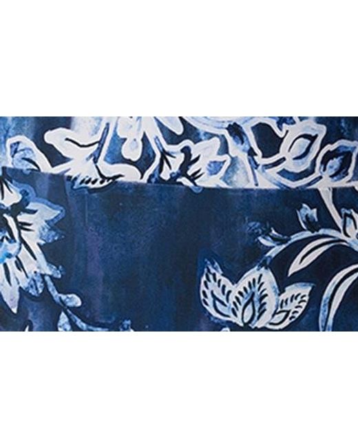 Jantzen Blue Farrah High Neck One-Piece Swimsuit