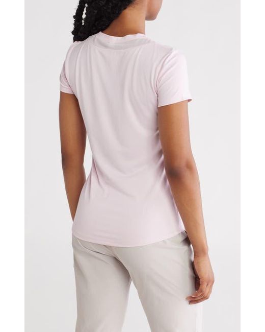 X By Gottex White Mech Collar Short Sleeve Tee