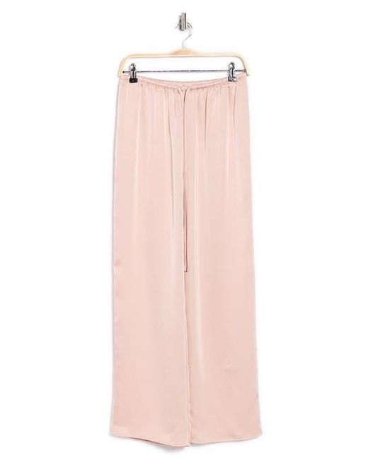 Leith Pink Satin Drawstring Pants