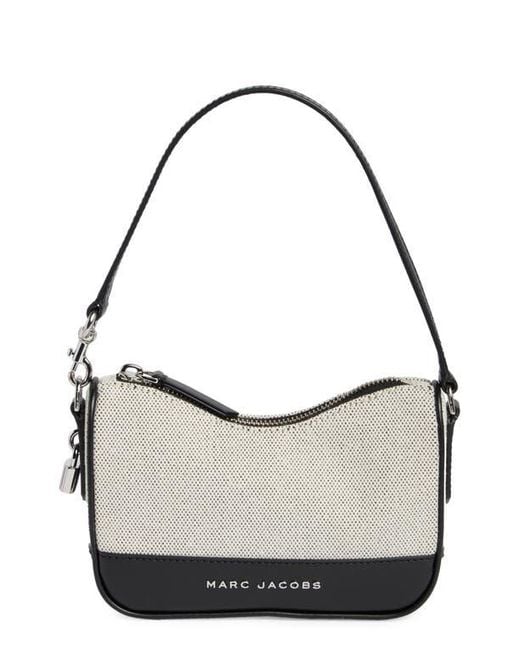 Marc Jacobs Metallic Drifter Canvas & Leather Convertible Shoulder Bag