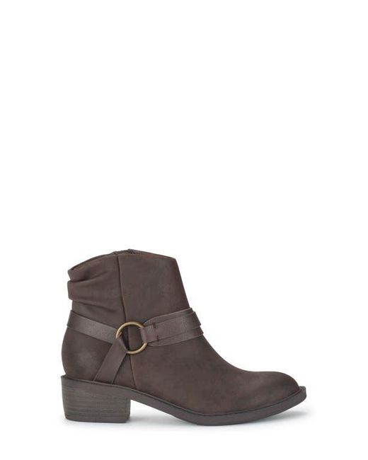 BareTraps Brown Shei Faux Leather Bootie