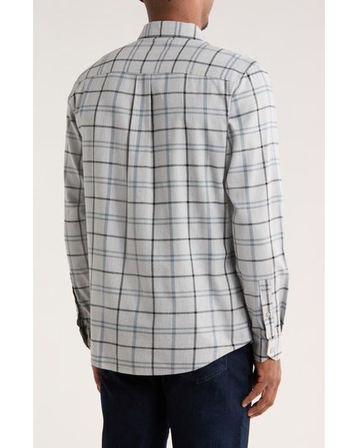 Nordstrom Gray Flannel Button-Up Shirt for men