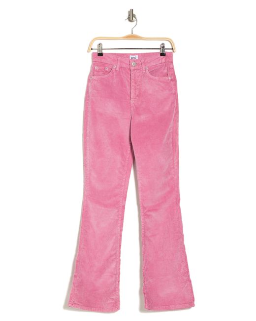 BDG Pink Flare Leg Corduroy Pants