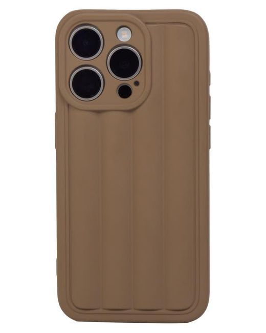 Auramma Brown Roman Stripes Iphone 14 Pro Case