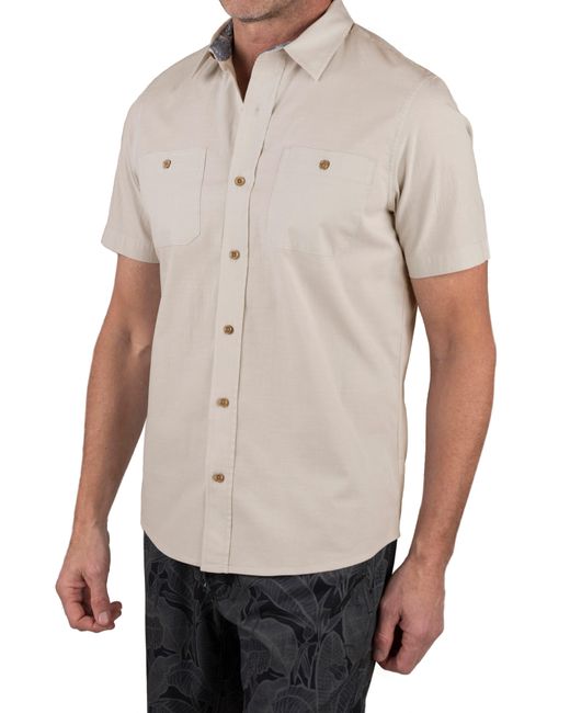 Tailor Vintage White Collared Button-down Shirt for men