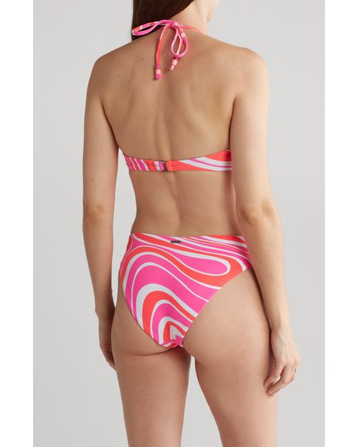 Maaji Pink Wave Victorious Sublimity Reversible Two-piece Swimsuit