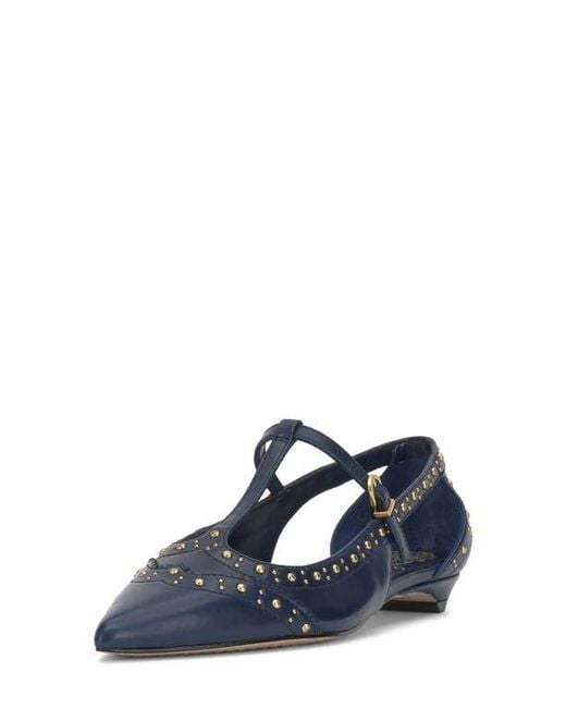 Vince Camuto Blue Valkie Pointed Toe Flat