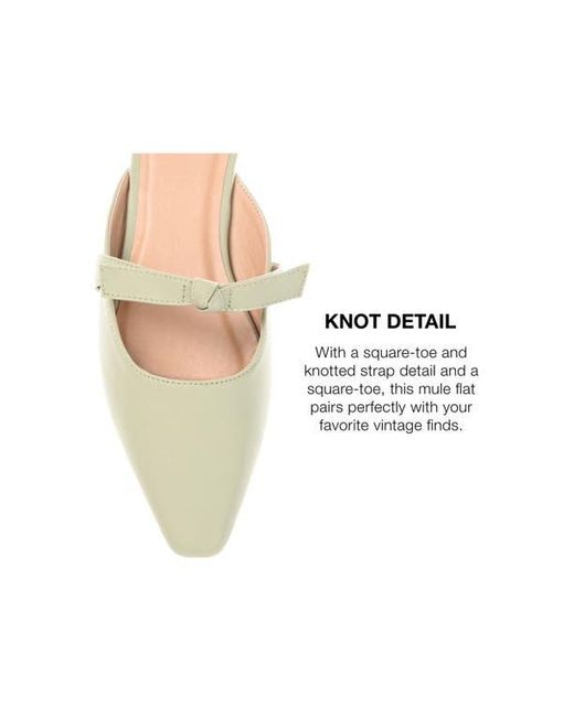 Journee Collection White Missie Bow Mule