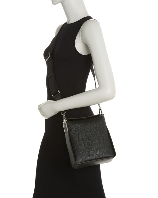 Calvin Klein Fay North/south Crossbody Bag in Black | Lyst